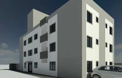 Imagem: O apartamento possui 2 Dormitórios, 1 Banheiro, 2 Vagas na