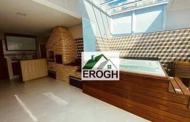 Imagem: O apartamento na cobertura possui 2 Dormitórios, 3 Banheiros