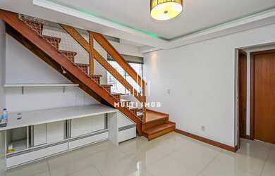 Imagem: O apartamento na cobertura possui 2 Dormitórios, 2 Banheiros