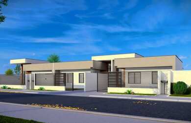 Imagem: A casa possui 3 Dormitórios, 3 Banheiros, 1 Vaga na garagem