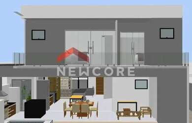 Imagem: A casa em condomínio possui 5 Dormitórios, 5 Banheiros, 4