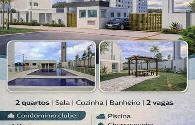 Imagem: O apartamento possui 2 Dormitórios, 1 Banheiro e 2 Vagas na