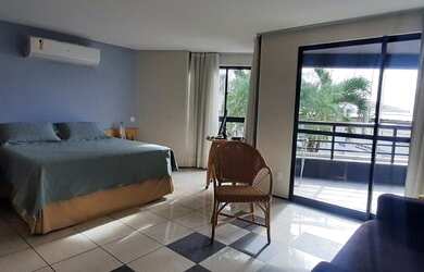 Imagem: O studio possui 1 Dormitório, 1 Banheiro, 1 Vaga na garagem