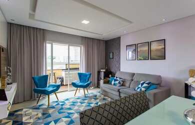 Imagem: O apartamento na cobertura possui 3 Dormitórios, 2 Banheiros