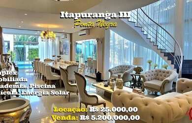 Imagem 1: Condomínio Itapuranga III , Duplex, Mobiliada, 4 Suítes, Ponta Negra