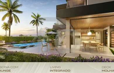 Imagem: A casa em condomínio possui 4 Dormitórios, 5 Banheiros, 2