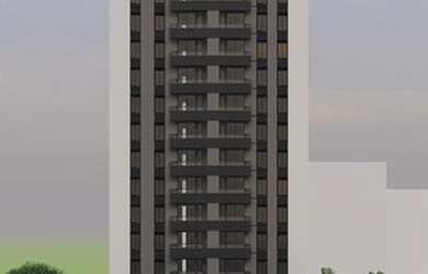 Imagem: O apartamento na cobertura possui 2 Dormitórios, 2 Banheiros