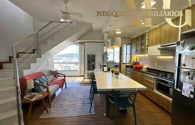 Imagem: O apartamento na cobertura possui 2 Dormitórios, 2 Banheiros