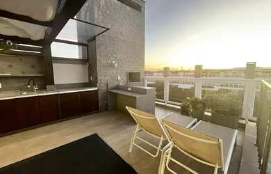 Imagem: O apartamento na cobertura possui 3 Dormitórios, 3 Banheiros