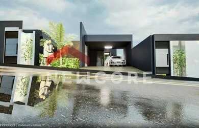 Imagem: A casa possui 3 Dormitórios, 3 Banheiros, 4 Vagas na garagem