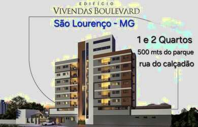 Imagem: O apartamento possui 1 Dormitório, 2 Banheiros, 1 Vaga na garagem