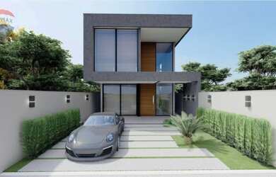 Imagem: A casa em condomínio possui 4 Dormitórios, 5 Banheiros, 3