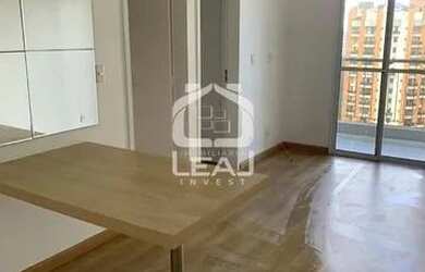 Imagem: O apartamento possui 1 Dormitório, 1 Banheiro, 2 Vagas na garagem