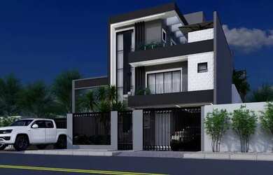 Imagem: A casa possui 3 Dormitórios, 3 Banheiros, 2 Vagas na garagem