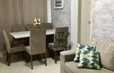 Imagem: O apartamento possui 2 Dormitórios, 1 Banheiro, 1 Vaga na garagem