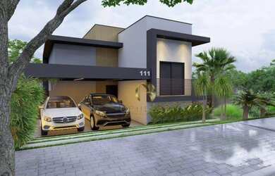 Imagem: A casa em condomínio possui 3 Dormitórios, 4 Banheiros, 2