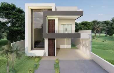 Imagem: A casa em condomínio possui 3 Dormitórios, 3 Banheiros, 4