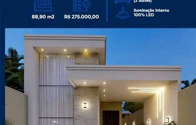 Imagem 2: Excelente Casas No Luzardo Viana Em Maracanaú, 100% Porcelanato Acabamento Fino!. 1G90GCH