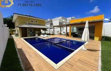 Imagem: A casa em condomínio possui 4 Dormitórios, 5 Banheiros, 4