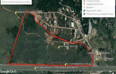 Imagem: O terreno possui 250.000m² de Área e está localizado em