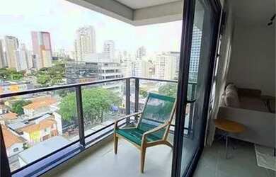 Imagem: O apartamento possui 1 Dormitório, 2 Banheiros, 1 Vaga na garagem