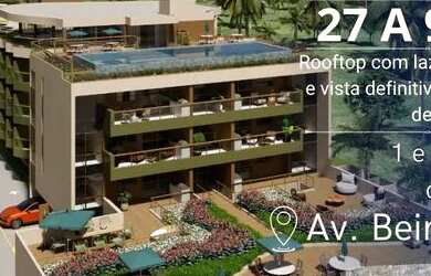 Imagem: O apartamento possui 1 Dormitório, 1 Banheiro, 1 Vaga na garagem