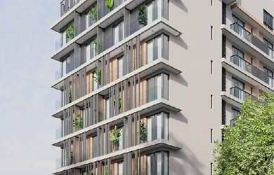 Imagem: O studio possui 1 Dormitório, 1 Banheiro, 26m² de Área e