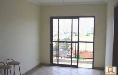 Imagem: O apartamento possui 1 Dormitório, 1 Banheiro, 1 Vaga na garagem