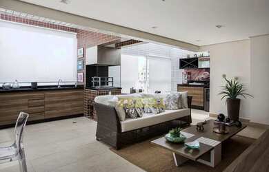 Imagem: O apartamento na cobertura possui 3 Dormitórios, 5 Banheiros