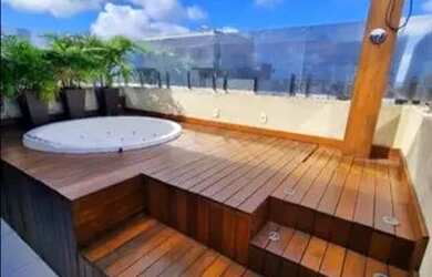 Imagem: O apartamento na cobertura possui 3 Dormitórios, 3 Banheiros