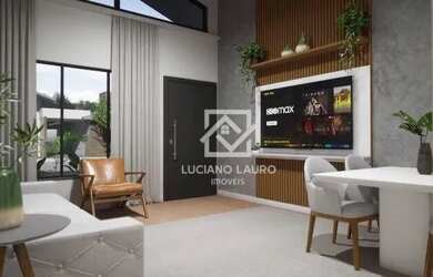 Imagem: A casa em condomínio possui 3 Dormitórios, 2 Banheiros, 2