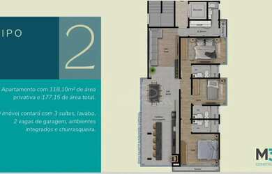 Imagem 9: Apartamento com 3 dormitórios à venda, 119 m² por R$ 804.000 - Centro...