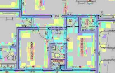 Imagem: A casa possui 3 Dormitórios, 2 Banheiros, 2 Vagas na garagem