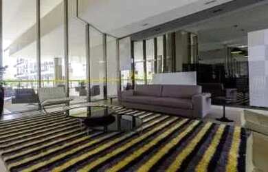 Imagem: O apartamento possui 1 Dormitório, 1 Banheiro, 1 Vaga na garagem