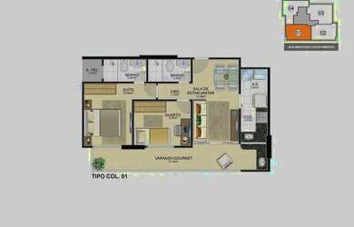 Imagem 12: Apartamento à venda, 2 quartos, 1 suíte, 1 vaga, Centro Guarapari -...