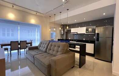 Imagem: O apartamento possui 1 Dormitório, 2 Banheiros, 1 Vaga na garagem