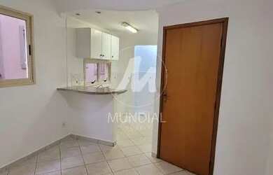 Imagem: O apartamento possui 1 Dormitório, 1 Banheiro, 1 Vaga na garagem