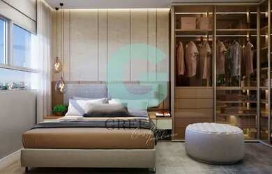 Imagem: O apartamento possui 2 Dormitórios, 1 Banheiro, 1 Vaga na garagem