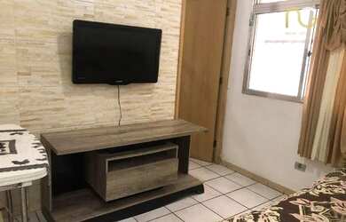 Imagem: A kitnet possui 1 Dormitório, 1 Banheiro, 1 Vaga na garagem