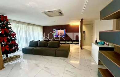 Imagem: O apartamento na cobertura possui 4 Dormitórios, 5 Banheiros