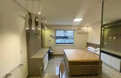 Imagem: O studio possui 1 Dormitório, 1 Banheiro, 23m² de Área e
