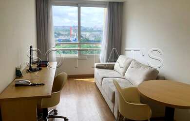 Imagem: O studio possui 1 Dormitório, 1 Banheiro, 1 Vaga na garagem