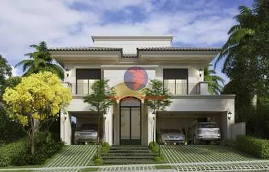 Imagem: A casa em condomínio possui 4 Dormitórios, 5 Banheiros, 5