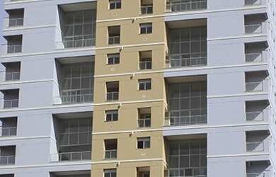 Imagem: O apartamento possui 1 Dormitório, 2 Banheiros, 3 Vagas na