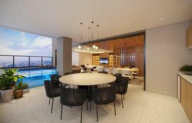 Imagem 2: Atmos City Design. Piscina, Varanda, 170m² de Áreae4 Banheiros