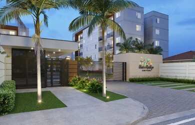 Imagem: O apartamento possui 2 Dormitórios, 1 Banheiro, 1 Vaga na garagem