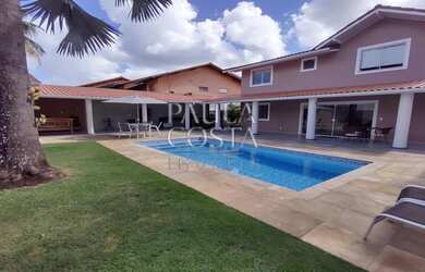 Imagem: A casa em condomínio possui 5 Dormitórios, 4 Banheiros, 4