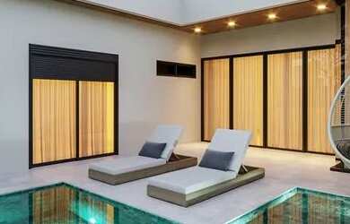 Imagem: A casa em condomínio possui 4 Dormitórios, 3 Banheiros, 1