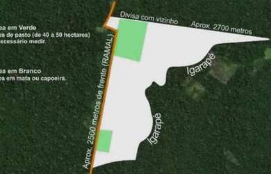 Imagem: A fazenda possui 250m² de Área e está localizado em Sena