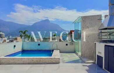 Imagem: O apartamento na cobertura possui 3 Dormitórios, 4 Banheiros